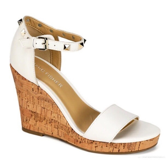 marc fisher wedges with studs